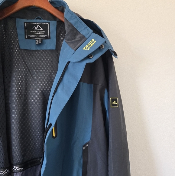 MagcoMsen Windproof Water Resistant Outdoor Jacket 5 Pockets for Hiking size 2XL - Picture 11 of 16
